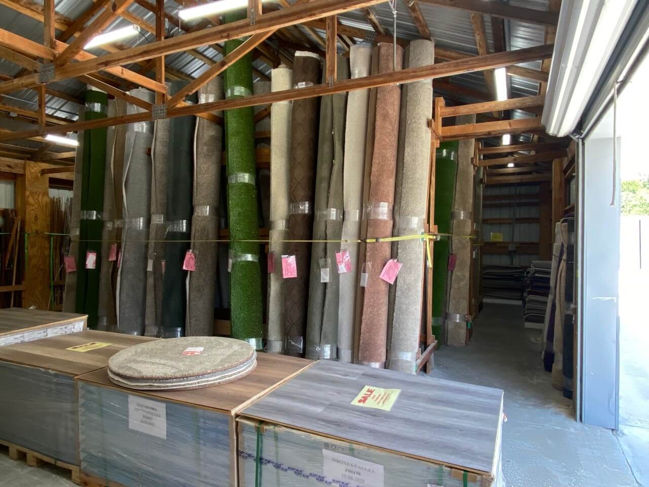 Variety of flooring products at showroom | Ronnie's Carpets & Flooring