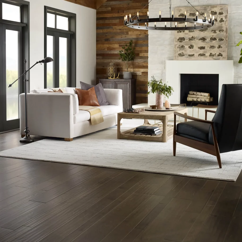 Living Room Hardwood Flooring | Ronnie's Carpets & Flooring